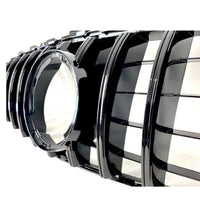 Front Bumper Grill Compatible With Mercedes Benz C Class W205 2019-2022 Front Bumper Grill W205 Grill Gtr Silver Lci