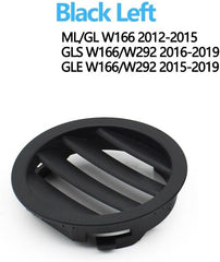 Dashboard Round AcVent Grille set Black 16683023549051  16683024549051 Compatible With Mercedes ML GL GLS GLE  W166 W292