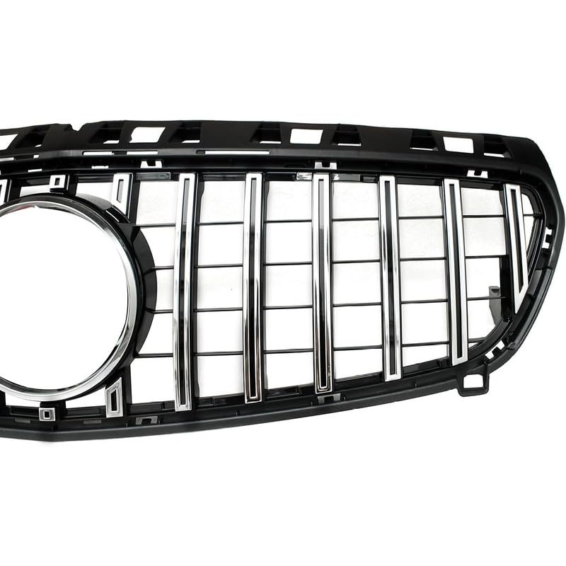 Front Bumper Grill Compatible With Mercedes Benz A Class W176 A180 A200 A250 A45 Amg Gtr 2012-2016 Front Bumper Grill W176 Grill Gtr Silver