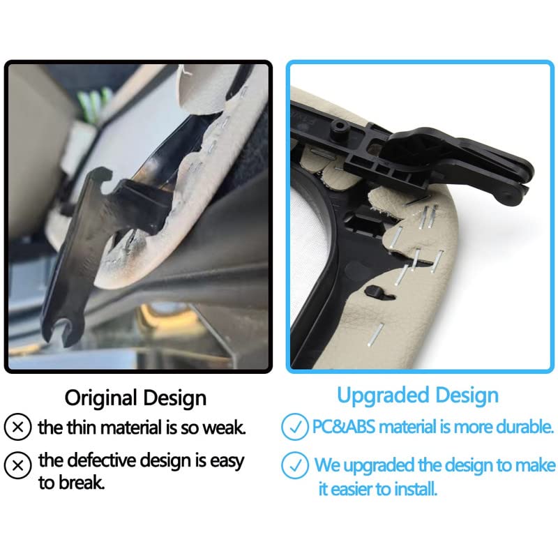Seat Storage Pocket Compatible with BMW 5 Series F10 2013-2017 Gt F07 2014-2018 7 Series F02 2012-2015 X5 F15 2014-2018 X6 F16 2014-2018 Seat Storage Pocket Cover Beige Model C 52107319071