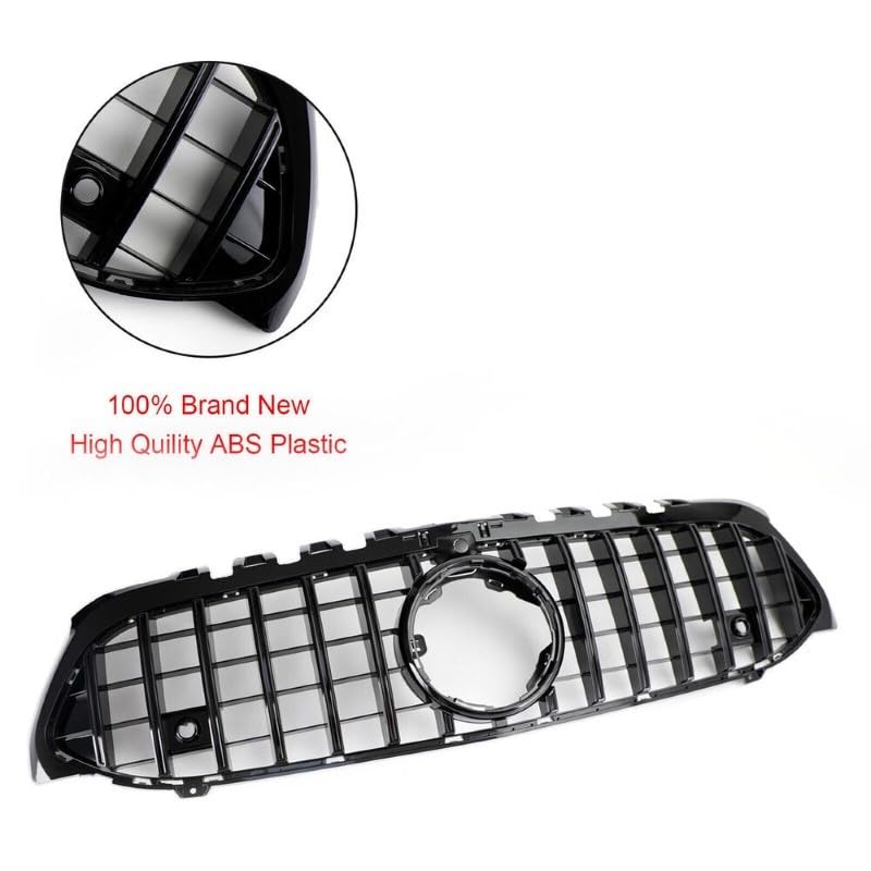 Front Bumper Grill Compatible With Mercedes Benz A Class W177 A250 A200 A45 2019-2023 Front Bumper Grill W177 Grill Gtr Black