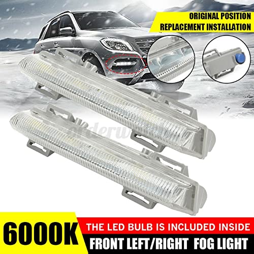 Fog Lamp Fog Light Drl Led Drl Compatible With Mercedes C Class W204 2007-2011 E Classs W212 2009-2013 Slk 2011-2015 Fog Lamp Fog Light Drl Led Drl Right 2049069000