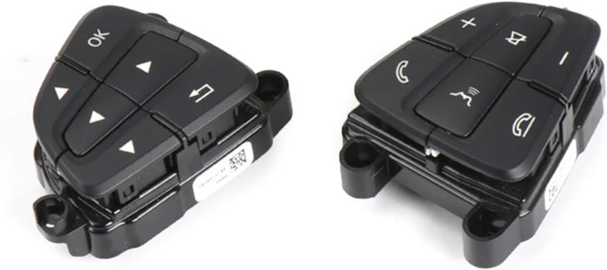 Mercedes-Benz 166/218 Complete Steering Wheel Switch Set (Black-Square) for W166, W156, W246, GLE, and B-Class - Left Hand 0999050600 and Right Hand 0999050700 Options Available Tag-SW-90