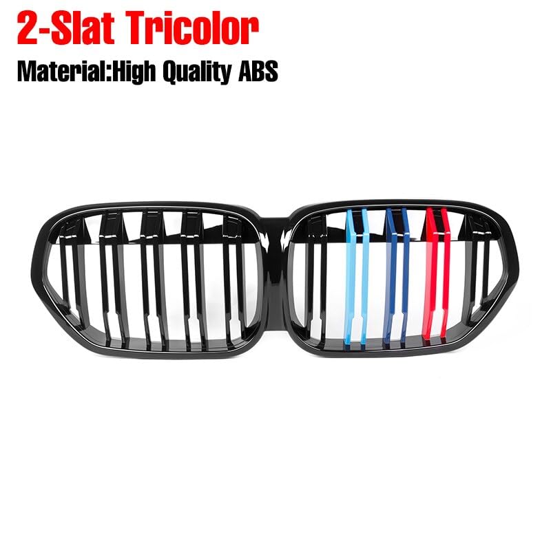 Front Bumper Grill Compatible With Bmw X1 F48 Lci 2019-2023 Front Bumper Grill M Colour F48 Grill M Colour Lci