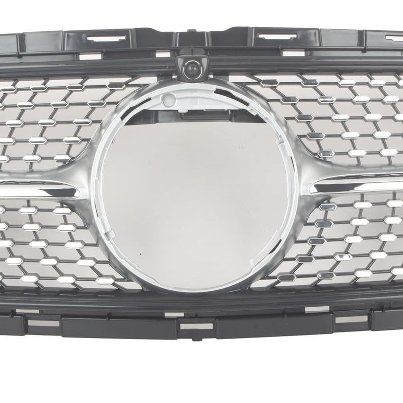 Bumper Grill Compatible With Mercedes Benz E Class W213 Lci 2021-2023 Front Bumper Grill Panamericana Gt Sports W213 Grill Diamond Silver Lci Amg Sports