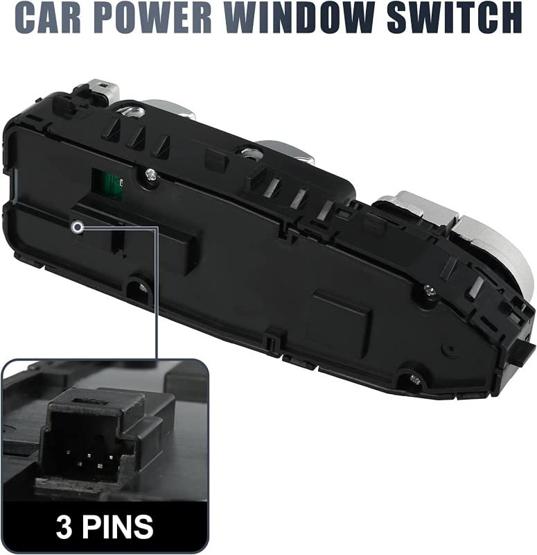 Window Switch Main Compatible With Mercedes C Class Window Switch Main C Class W205 2016 Glc W253 2016 E Class W213 2018 Black