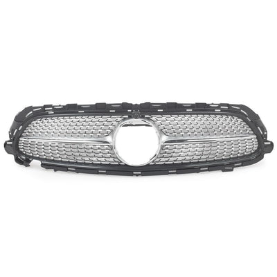 Bumper Grill Compatible With Mercedes Benz E Class W213 Lci 2021-2023 Front Bumper Grill Panamericana Gt Sports W213 Grill Diamond Silver Lci Amg Sports