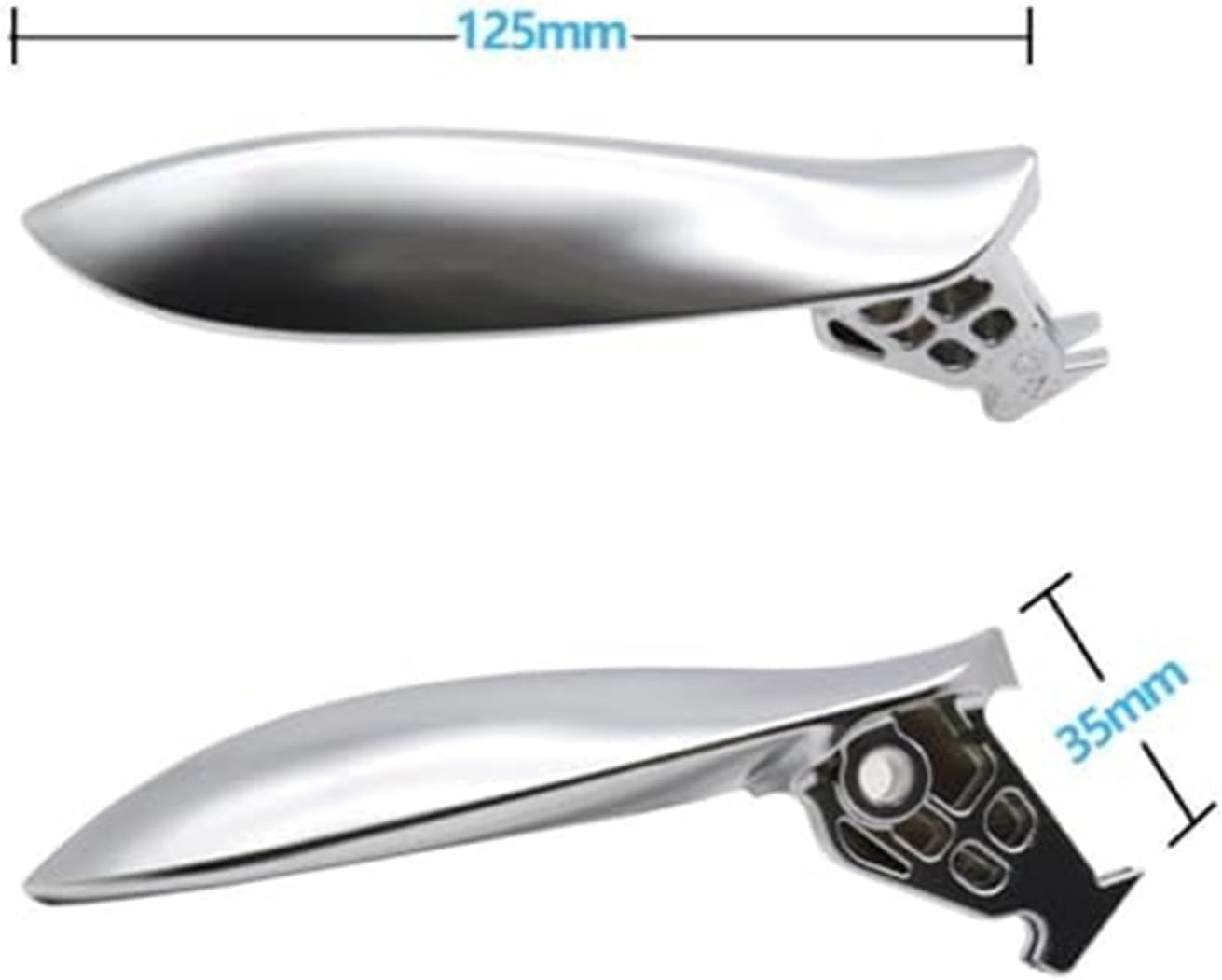 Left Right Interior Door Chromed Opening Handle Silver 51217225689  51217225690 Compatible With BMW 5 Series F10 F11 F18