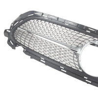 Bumper Grill Compatible With Mercedes Benz E Class W213 Lci 2021-2023 Front Bumper Grill Panamericana Gt Sports W213 Grill Diamond Silver Lci Amg Sports