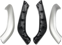 Interior Door Pull Handle Cover Set Chrome Silver Left 51417417513 Right 51417417514 Compatible With BMW X1 X2 F48 F49 F39