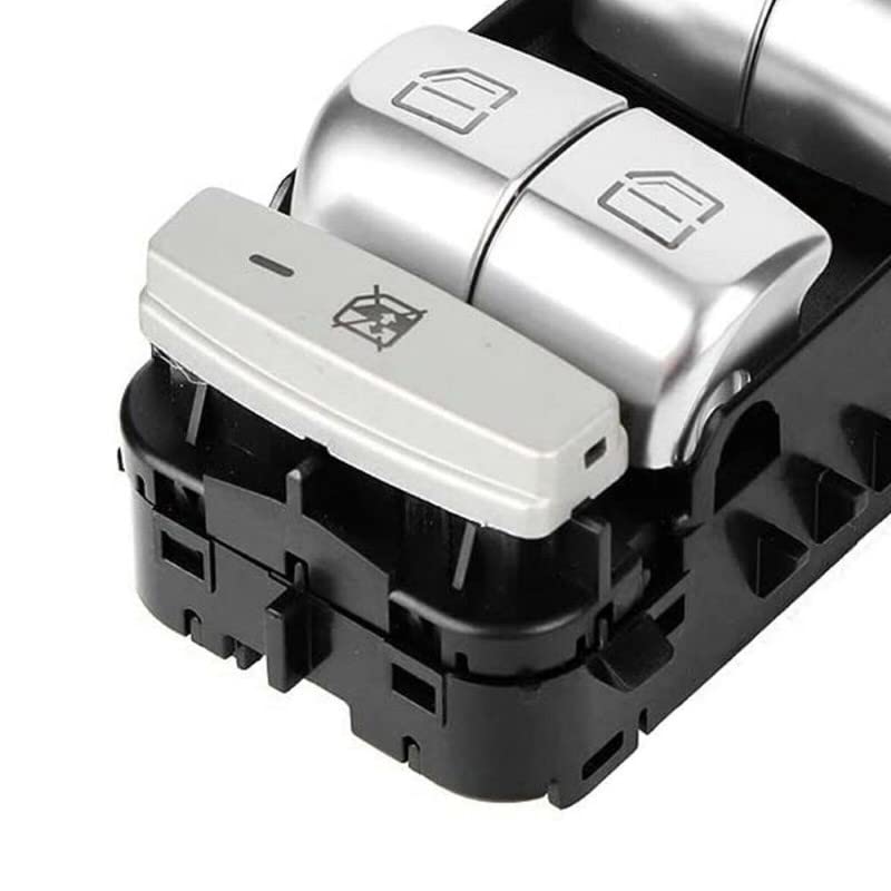 Window Switch Main Compatible With Mercedes C Class Window Switch Main C Class W205 2016 Glc W253 2016 E Class W213 2018 Black
