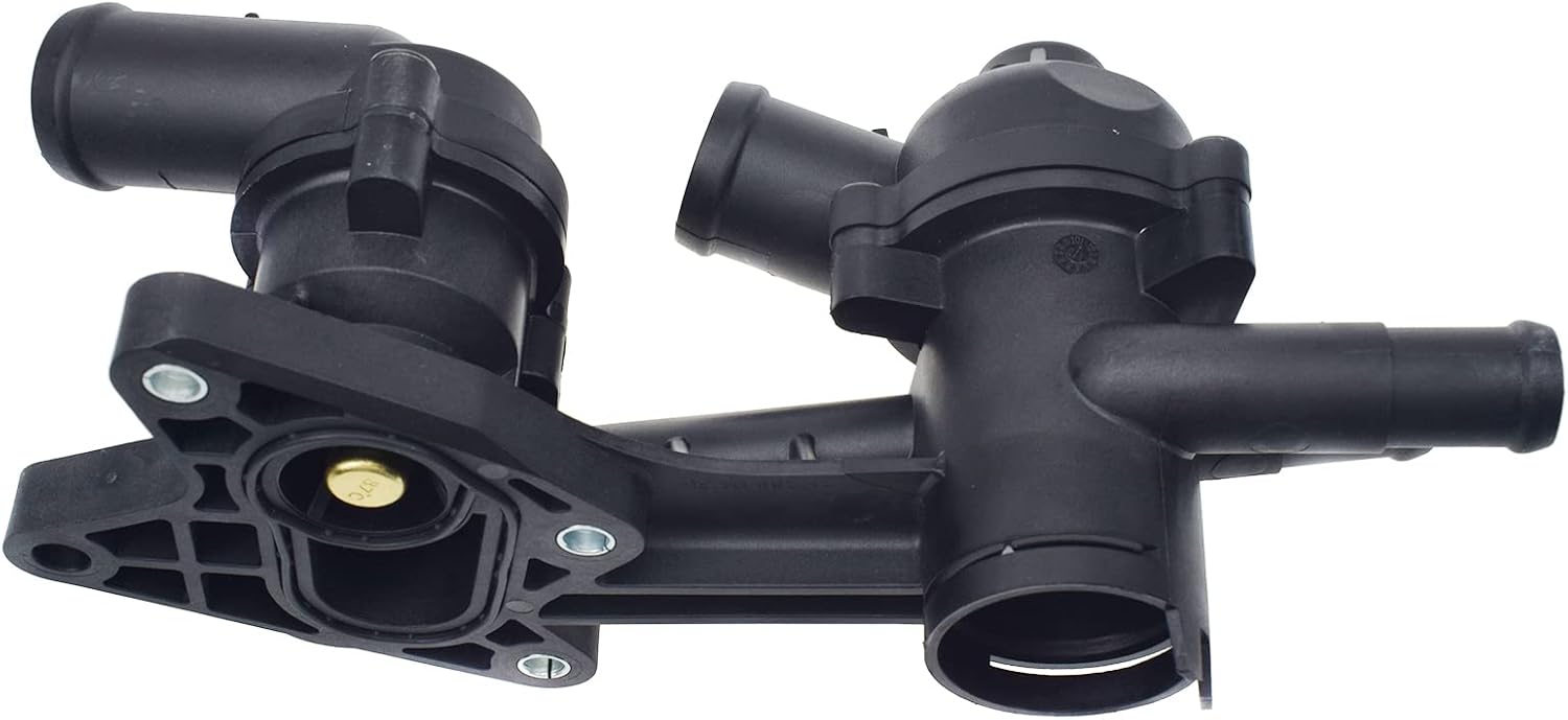 Thermostat housing 03C121111AM 03C121026AR 03C121111AE 03C121111M  Compatible with SKODA FABIA II (542) & VW JETTA IV (162, 163, AV3, AV2) Tag No.55