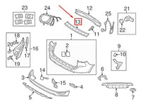 Rear Bumper Grill Center Side 39821607 Compatible With Volvo XC60 (246) I SUV (156) Tag No.203
