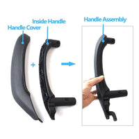 Door Handle Compatible with BMW X3 Door Handle X3 F25 2010-2017 Black Outer