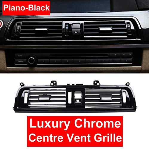 Ac Vent Compatible With Bmw 5 Series F10 2010-2017 6 Series F12 2012-2016 Ac Vent Ac Grill Chrome Black Centre 64229209136 64229197489