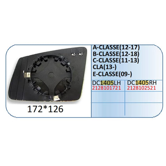 Mirror Glass Compatible With Mercedes C Class Mirror Glass C Class W204 2011 A Class W176 B Class W256 2012 Cla W117 E Class W212 Bs Right 1405 BS RIGHT