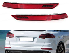 Rear Bumper Reflector Compatible With  PORSCHE CAYENNE 92A Rear Bumper Reflector Left 95863110510 & Right 95863110610 Tag-RB-159