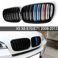 Front Bumper Grill Compatible With Bmw X5 E70 2006-2013 X6 E71 2007-2014 Front Bumper Grill M Colour