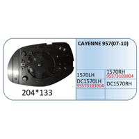 Cayenne Mirror Glass Compatible With Porsche Cayenne Mirror Glass Cayenne 2007 Left 1570 LEFT