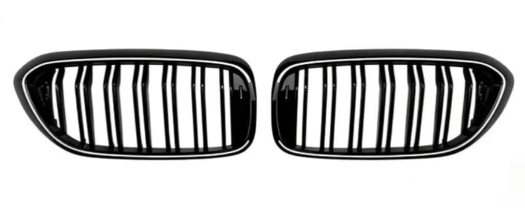 Double Line Show Grill With LED Light Compatible With BMW =  G30 (2017-20) No.10