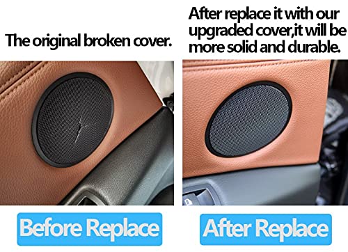 Speaker Cover Compatible With Bmw X5 Speaker Cover X5 F15 2014-2020 X6 F16 2014-2020 Black