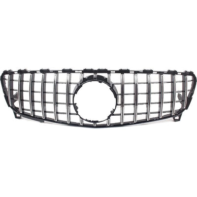 Front Bumper Grill Compatible With Mercedes Benz A Class W176 A180 A200 A250 A45 Amg Gtr 2016-2019 Front Bumper Grill W176 Grill Gtr Silver 2016
