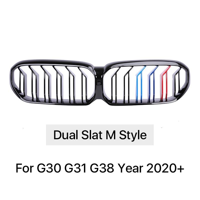Front Bumper Grill Compatible With Bmw 5 Series G30 G31 G38 2020+ Lci Front Bumper Grill M Colour G30 Grill M Colour Lci