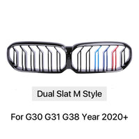 Front Bumper Grill Compatible With Bmw 5 Series G30 G31 G38 2020+ Lci Front Bumper Grill M Colour G30 Grill M Colour Lci