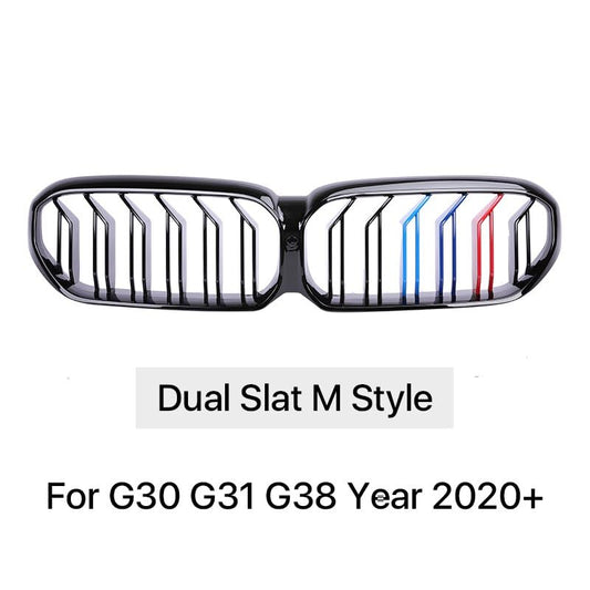 Front Bumper Grill Compatible With Bmw 5 Series G30 G31 G38 2020+ Lci Front Bumper Grill M Colour G30 Grill M Colour Lci
