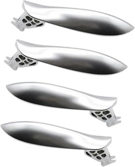 Left Right Interior Door Chromed Opening Handle Silver 51217225689  51217225690 Compatible With BMW 5 Series F10 F11 F18