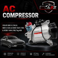AC Compressor 36001462 & 31315453 & 31332386 & 31366155 & P31315453 Compatible With VOLVO S60 II (134) & S80 II (124) & XC60 I SUV (156) & XC60 I VAN (156) Tag.406