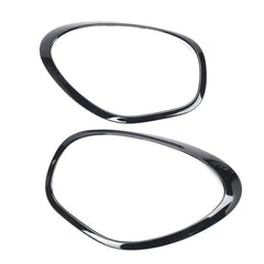 Headlight Chrome Bezel Ring Trim Black Left 51139801573 & Right 51139801574 Compatible With MINI COOPER R60