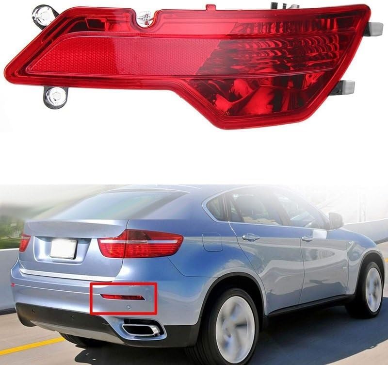 Rear Bumper Reflector Compatible With BMW X6 E71  Rear Bumper Reflector Left 63147187219 & Right 63147187220 Tag-RB-60