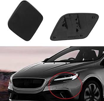 Washer Cap Set Left 39814170 & Right 39814180 Compatible With VOLVO V40 (2013-19) Tag No.613