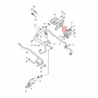 Thermostat housing 31293912 Compatible With VOLVO S60 II (134) Tag No.123