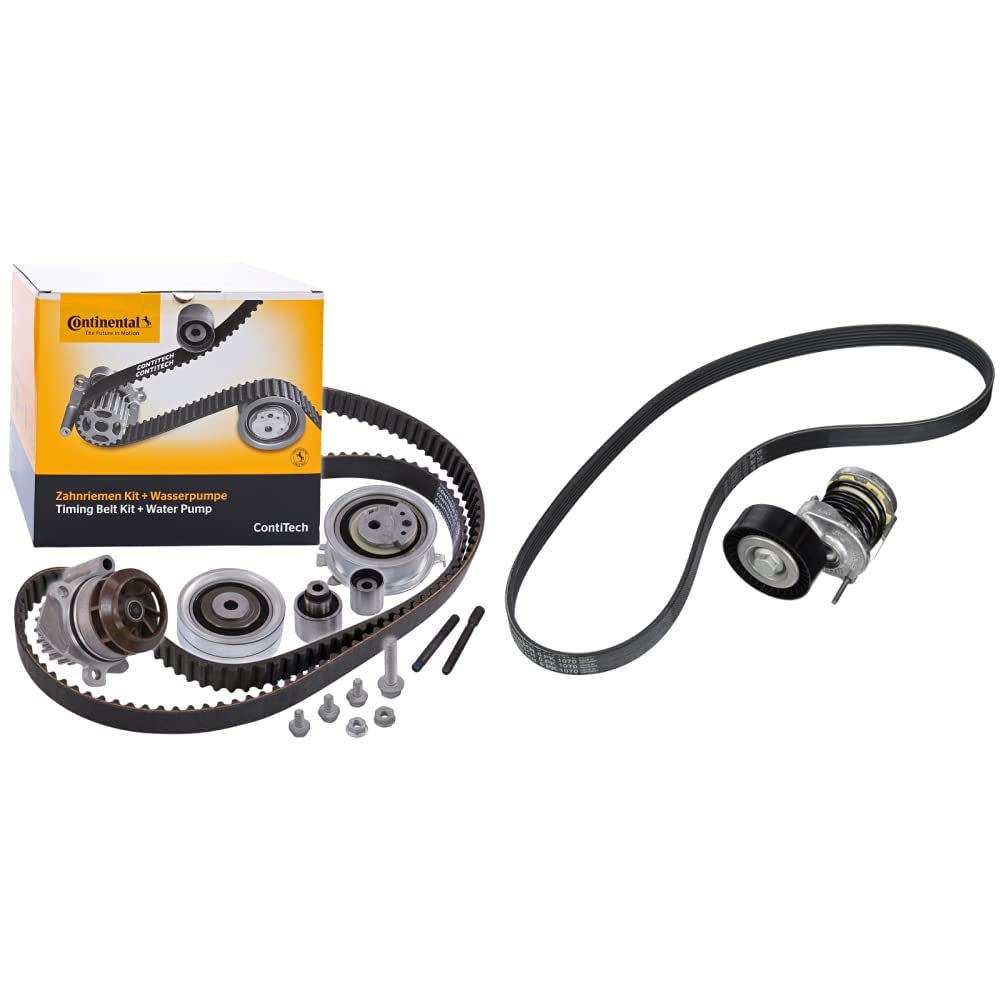 Multi Rib Belt Kit 6PK1070K1 Compatible With SKODA FABIA II (542) OCTAVIA II (1Z3) | LAURA SUPERB II (3T4) YETI (5L) (CONTINENTAL)