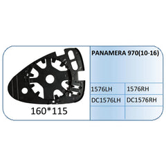 Panamera Mirror Glass Compatible With Porsche Panamera Mirror Glass Panamera 2010 Left 1576 LEFT