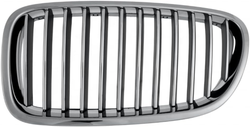 Front Chrome Kidney Grill Set (10 Lines)  Right 51137336478 & Left 51137336477 Compatible With BMW 5 Series F10 2010-2016 Tag 14