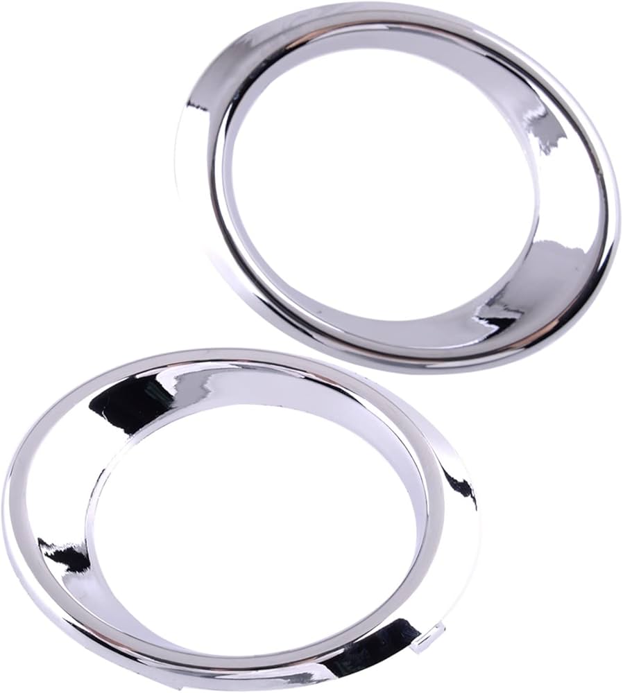Fog Lamp Chrome Trim Ring Left 2048850574 & Right 2048850674 Compatible With Mercedes Benz C-CLASS W204 (2007-2014) Tag No.254