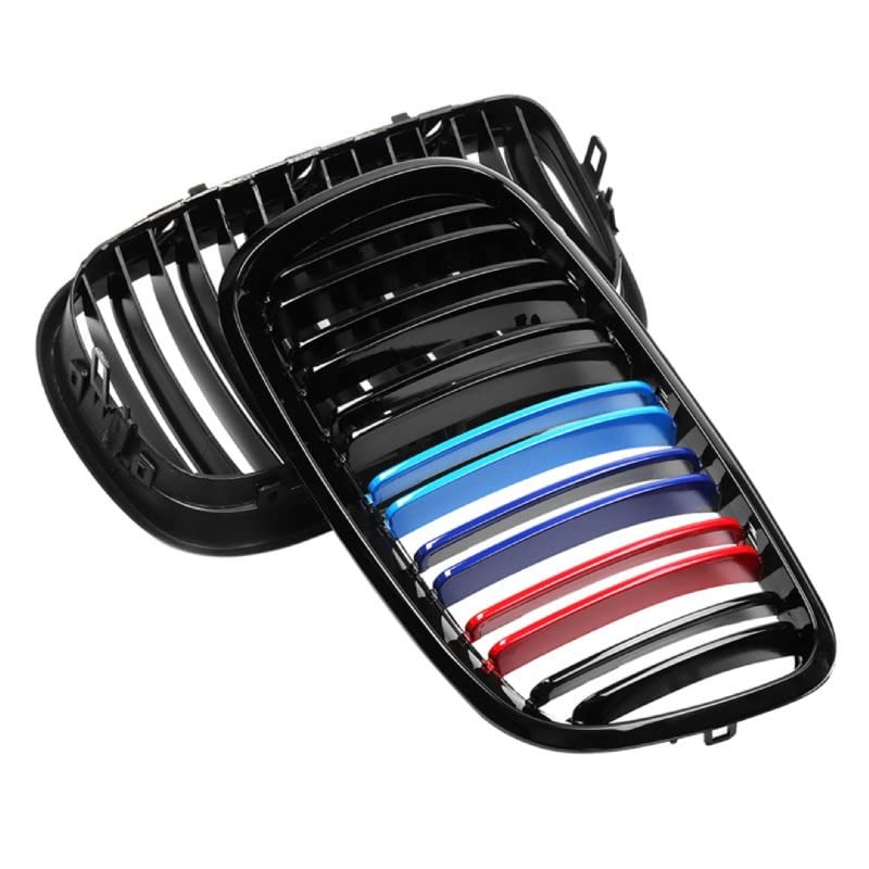 Front Bumper Grill Compatible With Bmw X5 E70 2006-2013 X6 E71 2007-2014 Front Bumper Grill M Colour