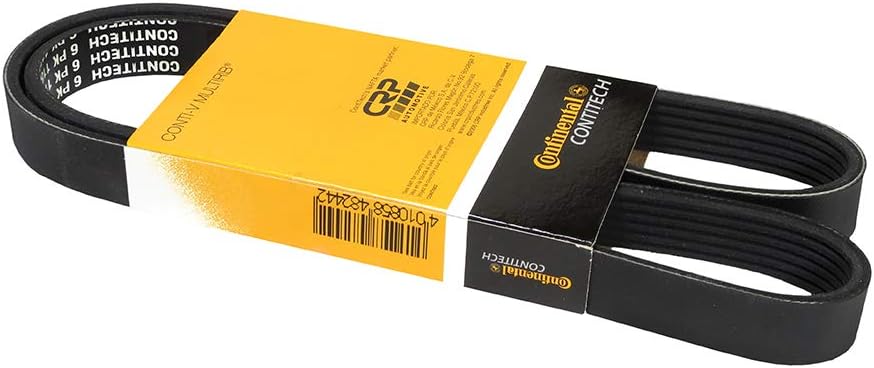 Multi Rib Belt 6PK1153 11288613707 Compatible With BMW 5 (G30, F90), 7 (G11, G12), X4 (G02, F98) (CONTINENTAL)