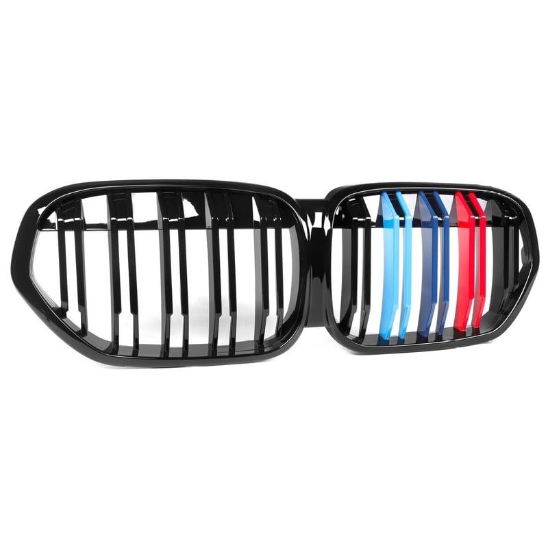 Front Bumper Grill Compatible With Bmw X1 F48 Lci 2019-2023 Front Bumper Grill M Colour F48 Grill M Colour Lci
