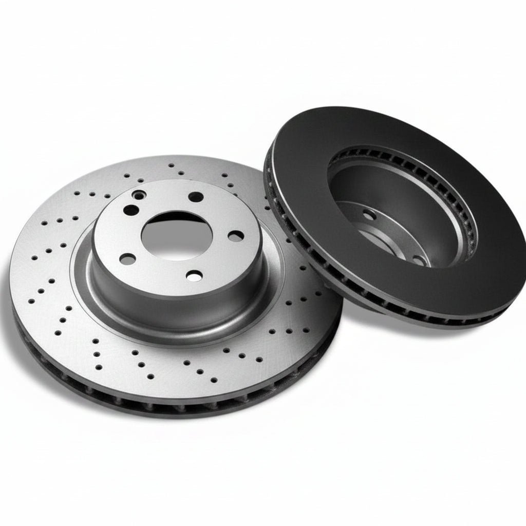 Rear Brake Disc Set 2224200472 Compatible With Mercedes Benz W222