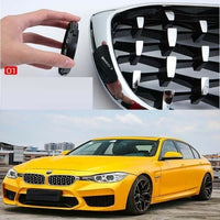 Front Bumper Grill Compatible With Bmw 3 Series F30 2012-2018 Front Bumper Grill Diamond Chrome