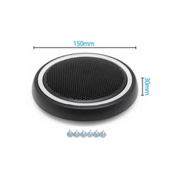 Mini Interior Door Loudspeaker Cover Black&Chrome 51412753333 Compatible With Mini Cooper Clubman R55 08-14 R58 12-15 R56 07-14 R57 09-15 R59 12-14 R56 N 09-13