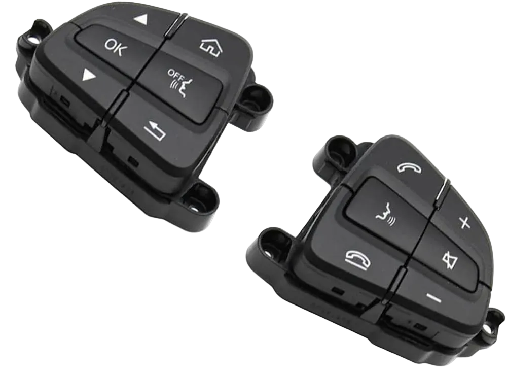 Steering Wheel Buttons Assembly Black Left 09990502009107 Right 09990503009107 Compatible With Mercedes Benz