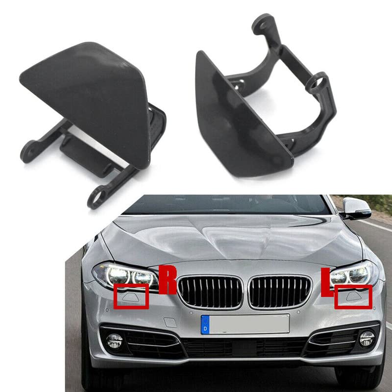 Headlight Washer Cap Left 51117332683 & Right 51117332684 Compatible With BMW 5 Series F10 (2014-2017) Tag No.406