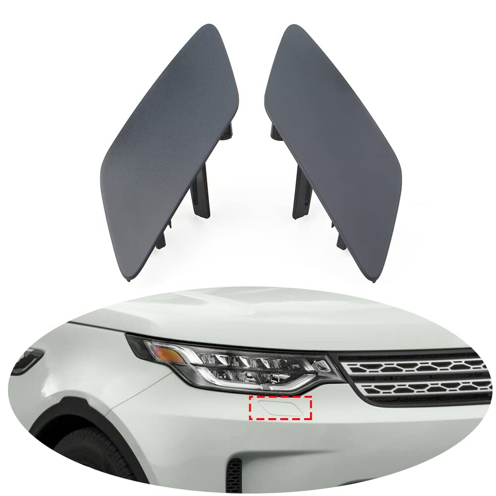 Headlight Washer Cover Nozzle Cap Right LR083109 & Left LR083110 Compatible With Land Rover Discovery 5 L462 (2017-20)