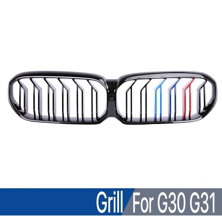 Front Bumper Grill Compatible With Bmw 5 Series G30 G31 G38 2020+ Lci Front Bumper Grill M Colour G30 Grill M Colour Lci