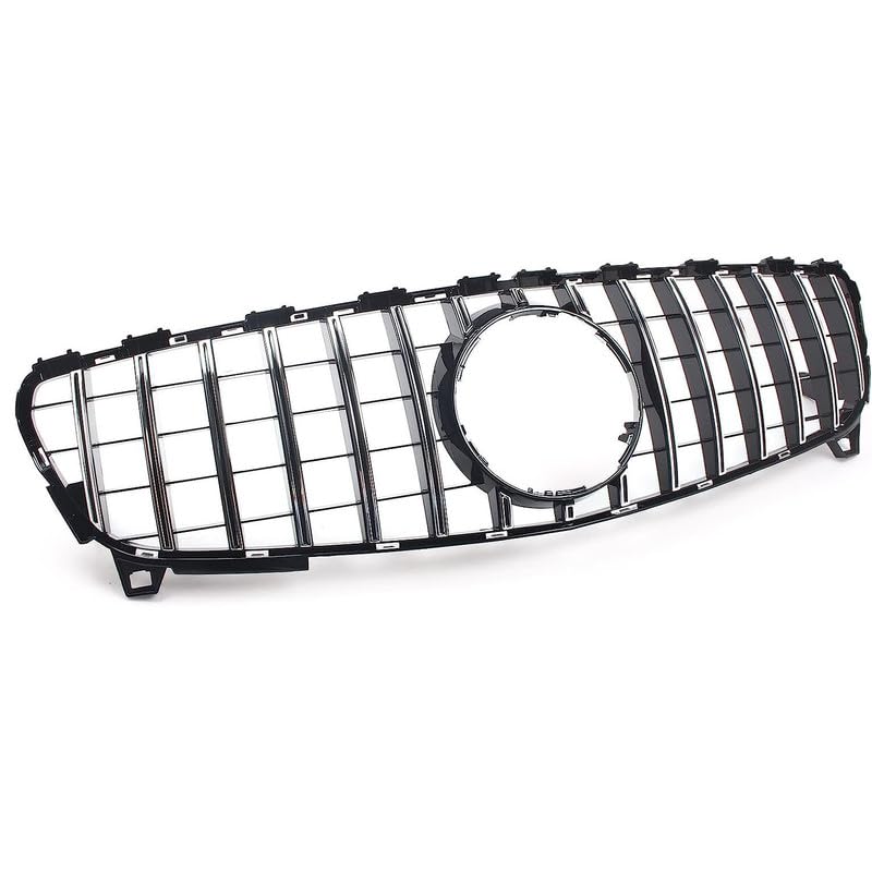Front Bumper Grill Compatible With Mercedes Benz A Class W176 A180 A200 A250 A45 Amg Gtr 2016-2019 Front Bumper Grill W176 Grill Gtr Silver 2016